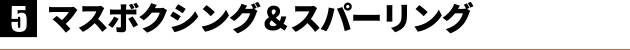 5,マスボクシング＆スパーリング